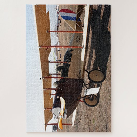 Curtiss Jenny Biplane Vliegtuig Legpuzzel (Verticaal)