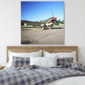 Curtiss P-40 Warhawk, bij Minnesota CAF Air Show Canvas Afdruk (Insitu (Slaapkamer))