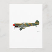 Curtiss P-40 Warhawk Briefkaart (Voorkant)