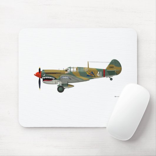 Curtiss P-40 Warhawk Muismat (Met muis)