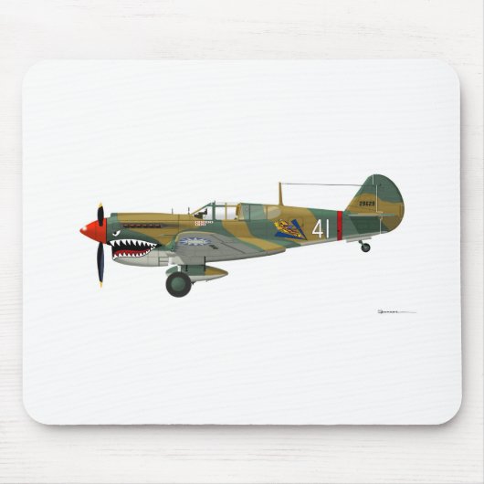 Curtiss P-40 Warhawk Muismat (Voorkant)