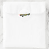 Curtiss P-40 Warhawk Ronde Sticker (Tas)