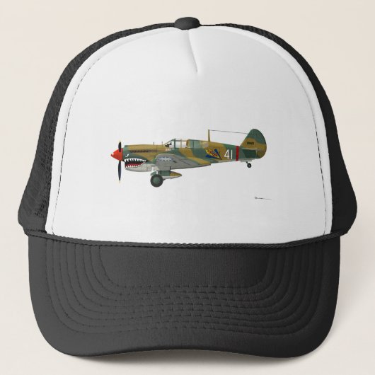 Curtiss P-40 Warhawk Trucker Pet (Voorkant)