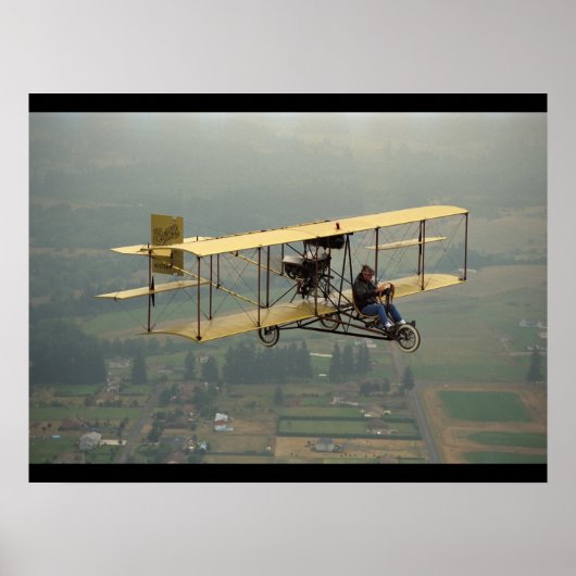 Curtiss, Pusher replica, 1947_Classic Aviation Poster (Voorkant)