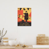 CURTISS VLIEGT IEDEREEN Poster VAN EEN OOGVliegtui (Keuken)