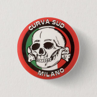 Curva Sud - Milaan - Italië Ronde Button 3,2 Cm