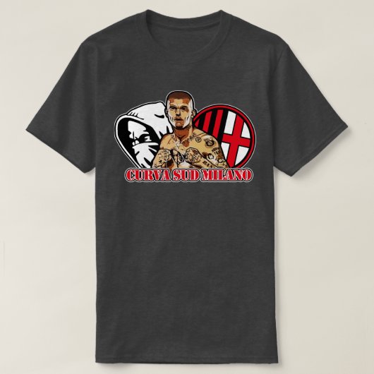 Curva sud Milano 9 T-shirt (Design voorkant)