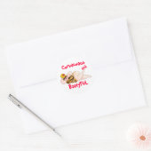 Curvacatures en BootyFUL-stickers Ronde Sticker (Envelop)