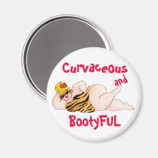Curvacous en BootyFUL magnet (Voorkant / Achterkant)