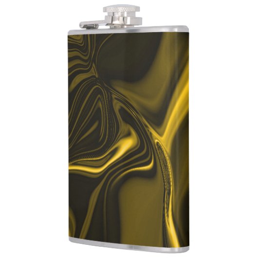 Curvas amarelas ou dourados em imagem marrom. heupfles (Links)