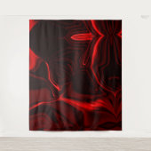 Curvas vermel heeft claro e escuro em fundo escuro wandkleed (Voorkant)