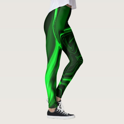 Curvas verteert em imagem verde escura. leggings (Rechts)