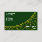 Curve - Amber op donkergroen Visitekaartje (Achterkant)