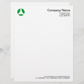 Curve Ball - Grass Green Gepersonaliseerd Briefhoofd (Voorkant / Achterkant)