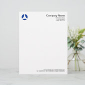 Curve Ball - Navy Blue Persoonlijk Briefhoofd (Staand voorkant)