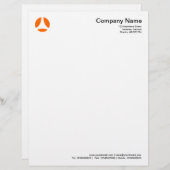 Curve Ball - Oranje Briefhoofd Ontwerp (Voorkant / Achterkant)