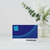 Curve Footed - Cyaan met diepzeemacht Visitekaartje (Staand voorkant)