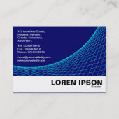 Curve Footed - Cyaan met diepzeemacht Visitekaartje (Achterkant)