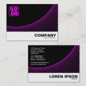 Curve Footed - Magenta Visitekaartje (Voorkant / Achterkant)