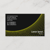 Curve - Geel op zwart Visitekaartje (Achterkant)