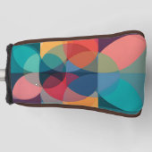 Curve Geometrische Afwerking Abstracte Golf Putter Golfheadcover (Voorkant)