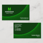 Curve - Groen op donkergroen Visitekaartje (Voorkant / Achterkant)