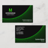 Curve - Groen op zwart Visitekaartje (Voorkant / Achterkant)