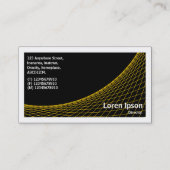 Curve II - Amber op zwart Visitekaartje (Achterkant)