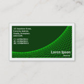 Curve II - Zilver grijs op Dk Green Visitekaartje (Achterkant)