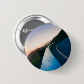 Curve op de weg ronde button 5,7 cm (Voorkant /achterkant)