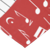 Curve-pianotoetsen en muzieknoten tafelkleed (Gekanteld)