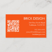 Curve Stripe Retro Minimale Moderne Orde Dank u Visitekaartje (Achterkant)