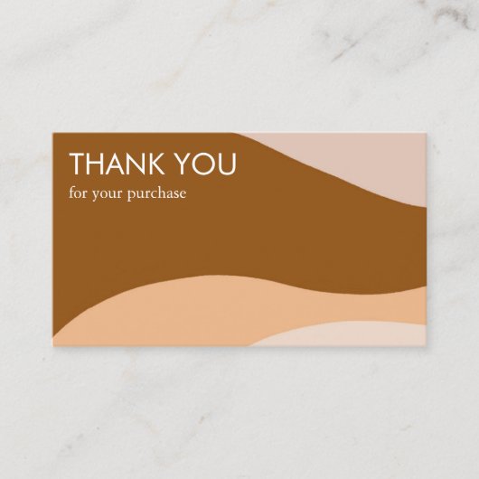 Curve Stripes Retro Minimalistische Moderne QR Cod Visitekaartje (Voorkant)