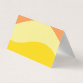 Curve Stripes Retro Minimalistische Orde Dank u Ro Visitekaartje (Achterkant)