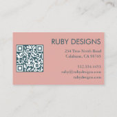 Curve Stripes Retro Minimalistische Orde Dank u Visitekaartje (Achterkant)