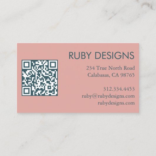 Curve Stripes Retro Minimalistische Orde Dank u Visitekaartje (Achterkant)