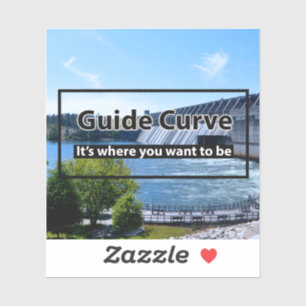Curve van de gids - Het is waar u wilt zijn Sticker