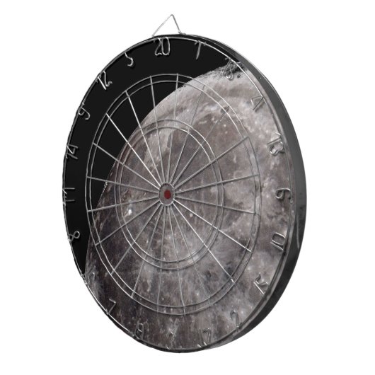 Curve van de Moon Astronomy Afbeelding Dart Board Dartbord (Voorkant Rechts)