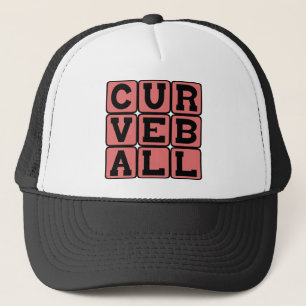 Curveball, honkbalpitch trucker pet