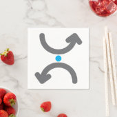 Curved Arrows Paper Napkins Servet (Insitu)