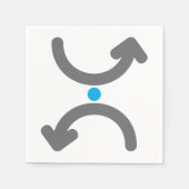Curved Arrows Paper Napkins Servet (Voorkant)