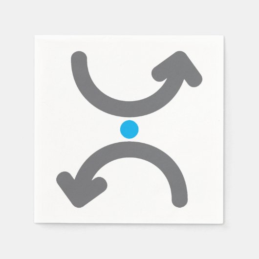 Curved Arrows Paper Napkins Servet (Voorkant)