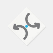 Curved Arrows Paper Napkins Servet (Hoek)