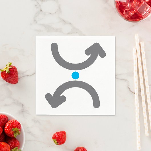 Curved Arrows Paper Napkins Servet