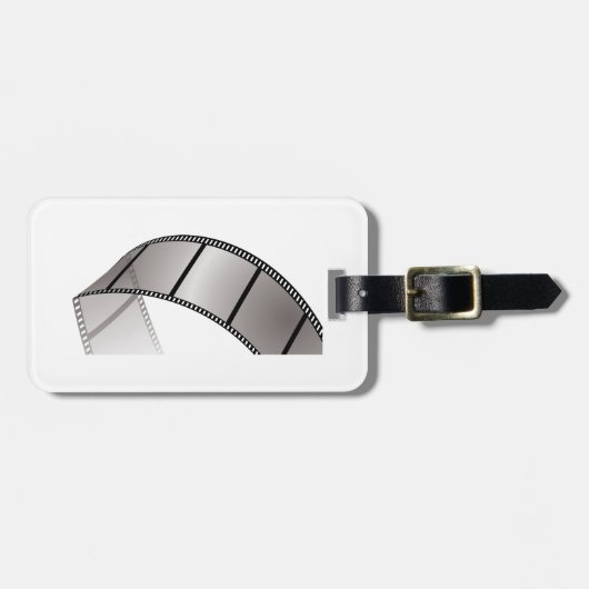 Curved Blank Film Strip Bagagelabel (Voorkant horizontaal)