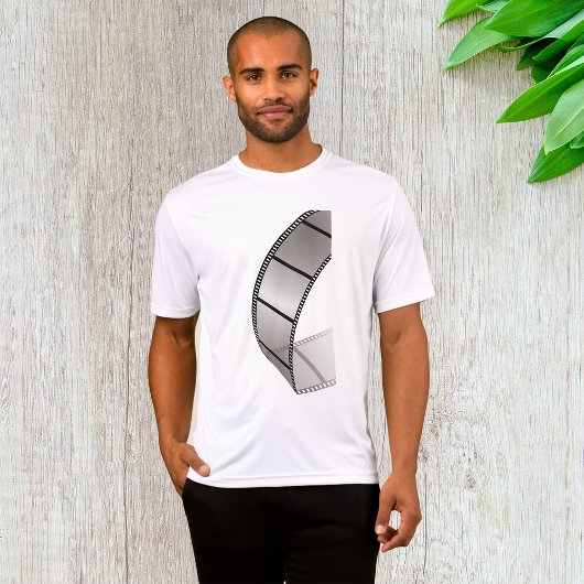 Curved Blank Film Strip T-shirt