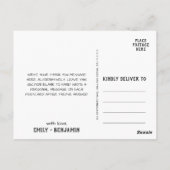 Curved Branches | Chalkboard Hartelijk dank Briefkaart (Achterkant)