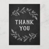 Curved Branches | Chalkboard Hartelijk dank Briefkaart (Voorkant)