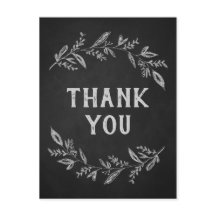 Curved Branches | Chalkboard Hartelijk dank