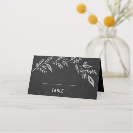 Curved Branches | Chalkboard Wedding Plaatskaartje